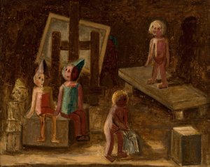 Small Model by Tadeusz Makowski Oil Painting