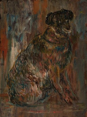 Study of a dog by Tadeusz Makowski Oil Painting