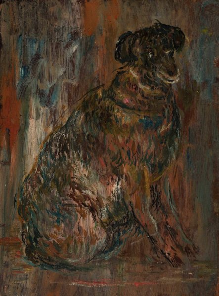 Study of a dog  by Tadeusz Makowski - Hand-Painted Oil Painting Reproduction