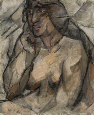 Study of a nude by Tadeusz Makowski Oil Painting