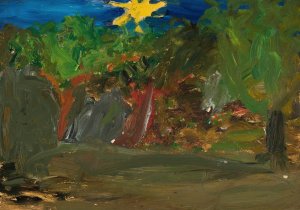 Sun over a garden by Tadeusz Makowski Oil Painting