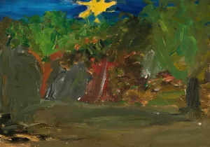 Sun over a garden by Tadeusz Makowski Oil Painting