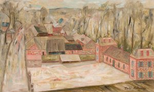 View of a small town by Tadeusz Makowski Oil Painting