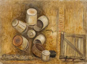 Wiadra by Tadeusz Makowski Oil Painting