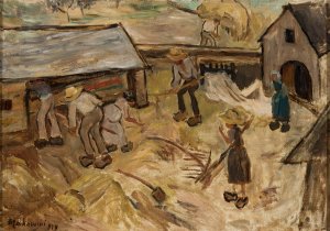 zniwa by Tadeusz Makowski Oil Painting