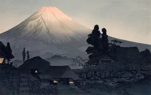 Mount Fuji From Mizukubo by Takahashi Hiroaki Oil Painting