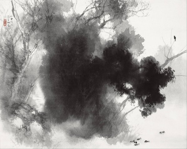 Birds at Roost  by Takeuchi Seiho - Hand-Painted Oil Painting Reproduction