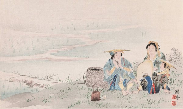 Seiho juni Fuji, Pl.05  by Takeuchi Seiho - Hand-Painted Oil Painting Reproduction