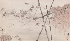 Seiho juni Fuji, Pl.10 by Takeuchi Seiho Oil Painting