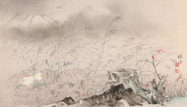 Seiho juni Fuji, Pl.11  by Takeuchi Seiho - Hand-Painted Oil Painting Reproduction