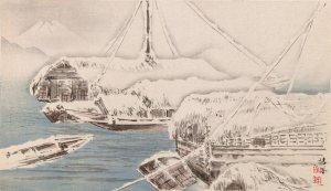 Seiho juni Fuji, Pl.12 by Takeuchi Seiho Oil Painting