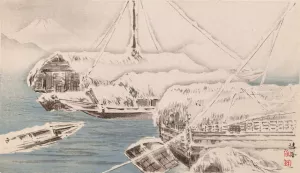 Seiho juni Fuji, Pl.12 by Takeuchi Seiho Oil Painting