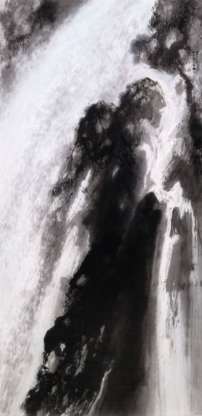 Waterfall by Takeuchi Seiho Oil Painting