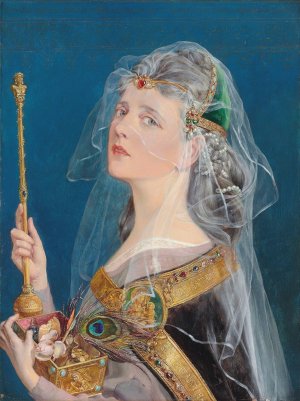 Care by Talbot Hughes Oil Painting