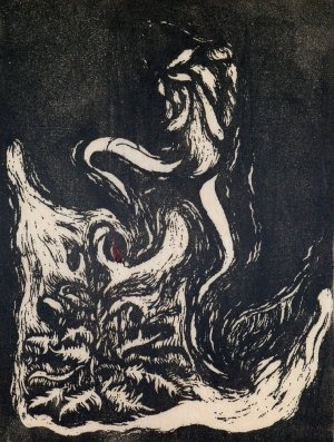 The Eunuch and the Red Poppy by Tanaka Kyokichi Oil Painting