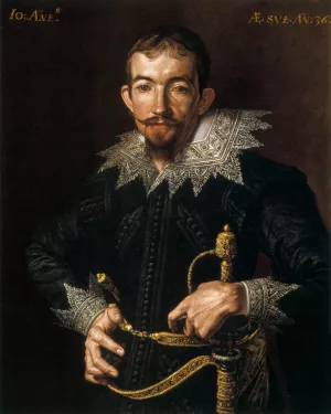 Portrait of a Gentleman with a Sword painting by Tanzio Da Varallo
