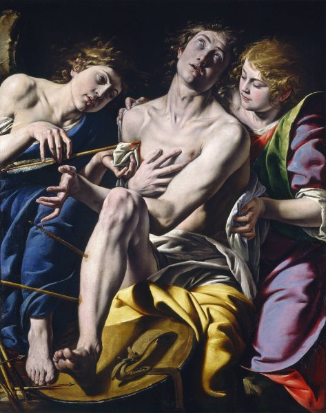 Saint Sebastian  by Tanzio Da Varallo - Hand-Painted Oil Painting Reproduction