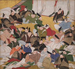 Thirty-Six Immortal Poets Oil painting by Tatebayashi Kagei