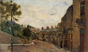 Bath Berkeley Place by Telemaco Signorini Oil Painting
