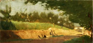 Campagna by Telemaco Signorini Oil Painting