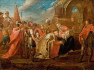 Adoration of the Magi by Teodor Baltazar Stachowicz Oil Painting