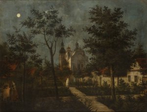 The Cameldolites'Monastery at Bielany near Krakow by Teodor Baltazar Stachowicz Oil Painting