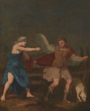 Circe turning king Picus into a woodpecker by Teodor Lubieniecki Oil Painting