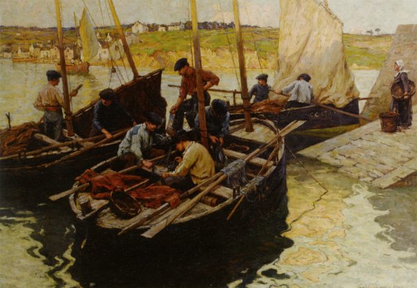 Main Product Photo of Evening Concarneau Painting by Terrick Williams