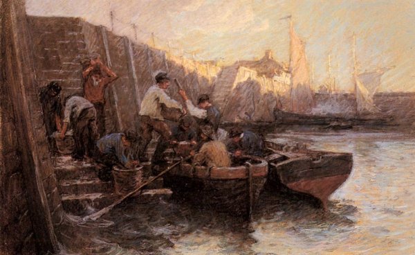 Main Product Photo of Lobster Fisherman Painting by Terrick Williams