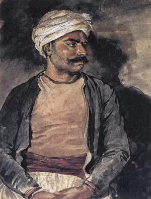 A Turk by Theodore Gericault - Oil Painting Reproduction