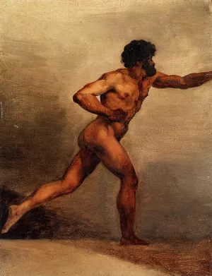 Academic Study of a Man by Theodore Gericault Oil Painting