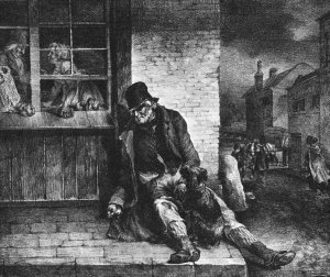 English Scenes - Man on the Street by Theodore Gericault Oil Painting