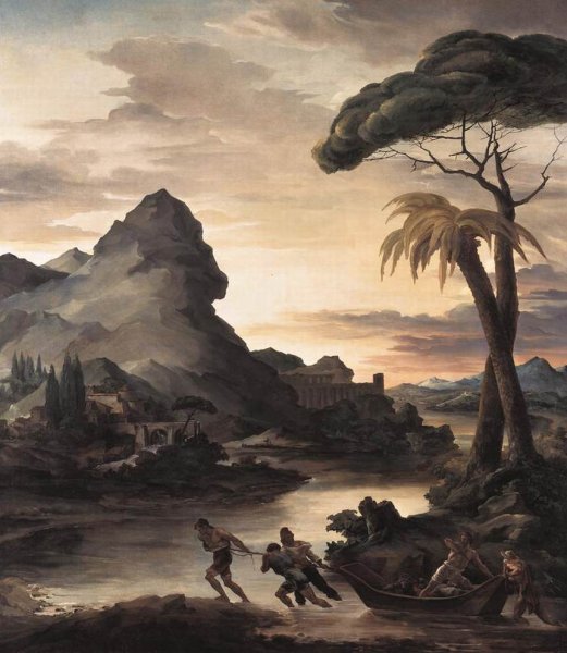 Main Product Photo of Heroic Landscape with Fishermen Painting by Theodore Gericault