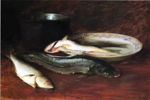 Still Life with Fish by Theodore Gericault - Oil Painting Reproduction