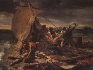 Study for The Raft of the Medusa by Theodore Gericault - Oil Painting Reproduction