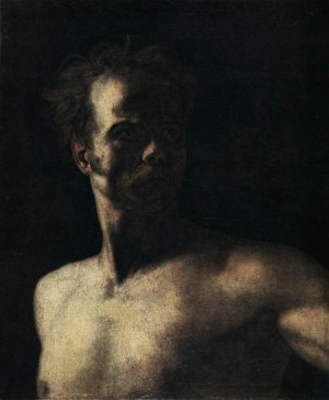 Study of a Head Oil painting by Theodore Gericault