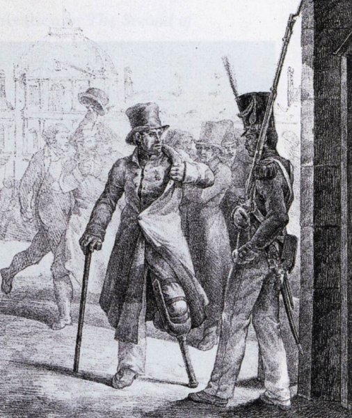 Swiss Guard and Wounded Veteran by Theodore Gericault - Hand-Painted Oil Painting Reproduction