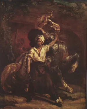 The Blacksmith's Signboard by Theodore Gericault Oil Painting