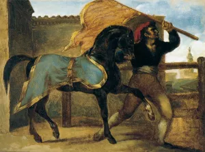 The Horse Race by Theodore Gericault - Oil Painting Reproduction