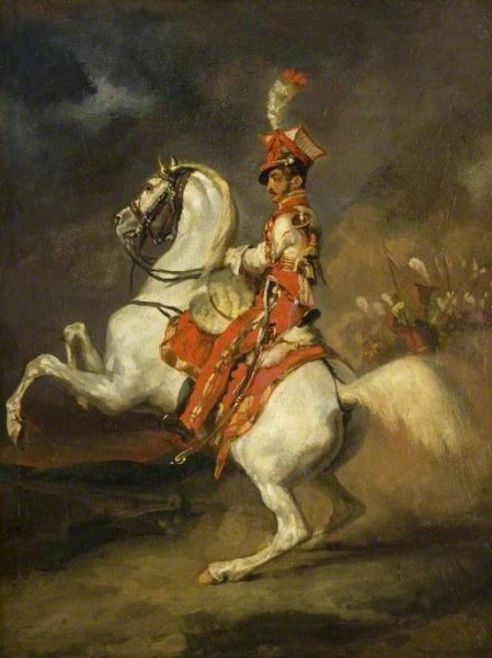 The Trumpeter of the Lancers of the Guard by Theodore Gericault - Hand-Painted Oil Painting Reproduction