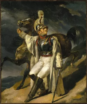 The Wounded Cuirassier (study) by Theodore Gericault Oil Painting