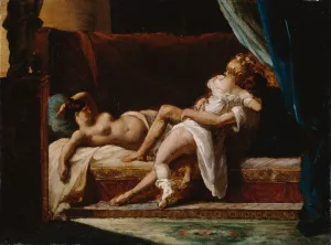 Three Lovers Oil painting by Theodore Gericault