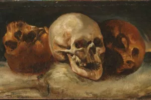 Three Skulls by Theodore Gericault - Oil Painting Reproduction