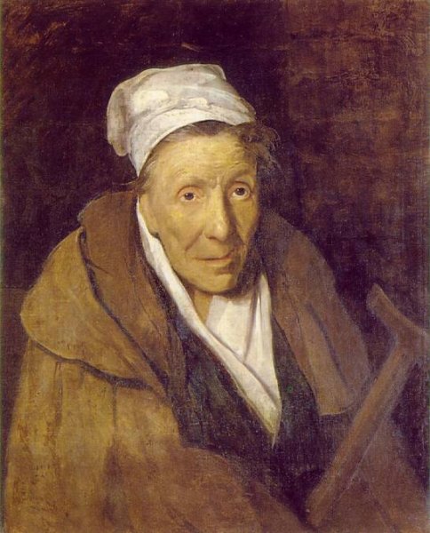 Woman with Gambling Mania by Theodore Gericault - Hand-Painted Oil Painting Reproduction