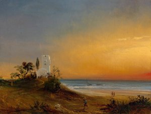 Coast in Algeria by Theodore Gudin Oil Painting