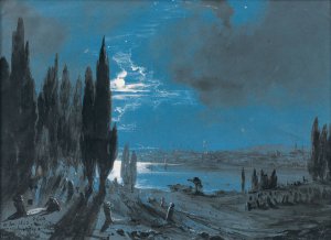 View Of Constantinople by Theodore Gudin Oil Painting