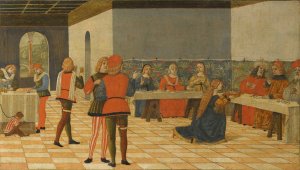 Salome Presenting The Head Of St. John The Baptist To King Herod by The Erri Brothers Oil Painting