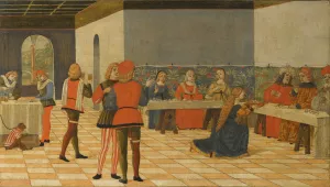 Salome Presenting The Head Of St. John The Baptist To King Herod by The Erri Brothers Oil Painting