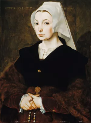 Portrait of a young woman by The Master Of The 1540S Oil Painting