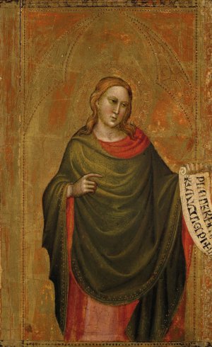 A Prophet by The Master Of The Misericordia Oil Painting